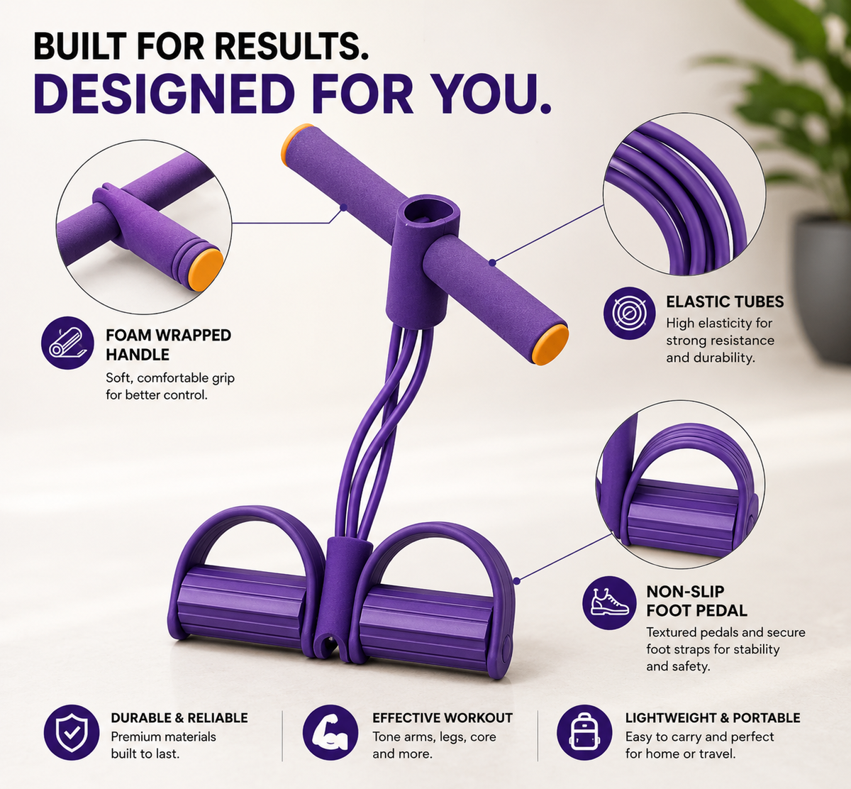 Yoga Pedal Puller Resistance Band Fitness Equipment
