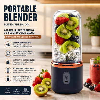 Mini Rechargeable Juicer™ – Blend Anywhere, Anytime