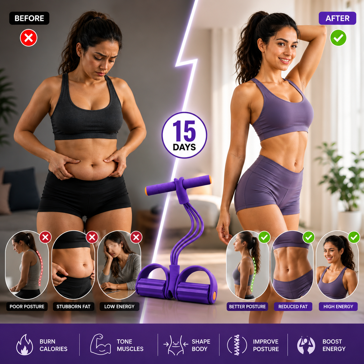 Yoga Pedal Puller Resistance Band Fitness Equipment